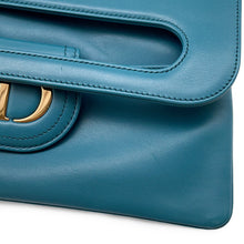 将图像加载到图库查看器中，Dior Caro ChainShoulder Clutch Bag BlueM8641U Leather
