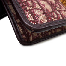 将图像加载到图库查看器中，Dior Oblique Montaigne Shoulder Bag Bordeaux Canvas Leather
