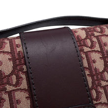 将图像加载到图库查看器中，Dior Oblique Montaigne Shoulder Bag Bordeaux Canvas Leather
