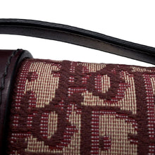 将图像加载到图库查看器中，Dior Oblique Montaigne Shoulder Bag Bordeaux Canvas Leather
