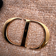 将图像加载到图库查看器中，Dior Caro ChainShoulder Bag Pink Tweed

