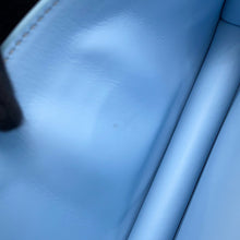 Load image into Gallery viewer, BURBERRY TB logo Shoulder Bag Beige/Light Blue Canvas Leather
