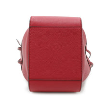 将图像加载到图库查看器中，LOEWE Hammock Drawstring Shoulder Bag Raspberry314.12.V07 Leather Size Mini
