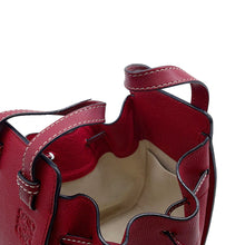Load image into Gallery viewer, LOEWE Hammock Drawstring Shoulder Bag Raspberry314.12.V07 Leather Size Mini
