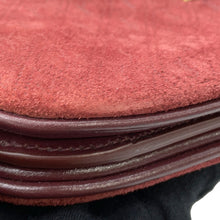 将图像加载到图库查看器中，SAINT LAURENT PARIS Satchel Monogram Allover Shoulder Bag Bordeaux568604 Suede leather Size Small
