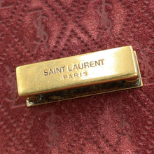 将图像加载到图库查看器中，SAINT LAURENT PARIS Satchel Monogram Allover Shoulder Bag Bordeaux568604 Suede leather Size Small
