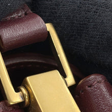 将图像加载到图库查看器中，SAINT LAURENT PARIS Satchel Monogram Allover Shoulder Bag Bordeaux568604 Suede leather Size Small
