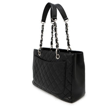 将图像加载到图库查看器中，CHANEL GST ChainTote Bag BlackA50995 Caviar Leather
