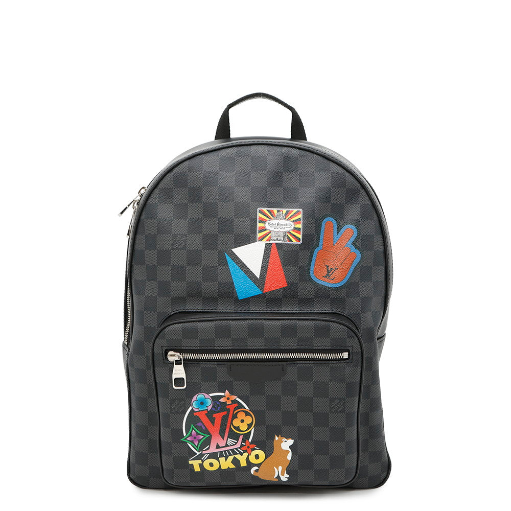 LOUIS VUITTON Josh Backpack Noir Damier Graphite