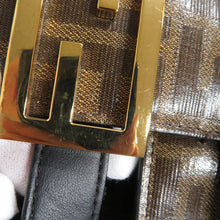 Load image into Gallery viewer, FENDI Flower Zucca Bucket Shoulder Bag Brown/Black8BR777 Leather coated Canvas
