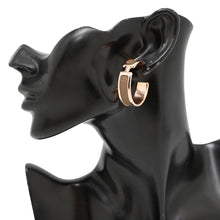 Load image into Gallery viewer, HERMES Earrings 《Olympe》 Size PM Etoupe Metal Epsom
