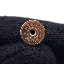 Load image into Gallery viewer, HERMES Earrings 《Olympe》 Size PM Etoupe Metal Epsom
