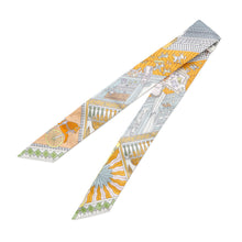 Load image into Gallery viewer, HERMES Twilly Objets de Curiosite Grease bleuette/Meal/Blanc Silk100%

