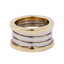 将图像加载到图库查看器中，BVLGARI B-zero1 4-band Ginza limited edition Size 50/#10 K18YG K18WG
