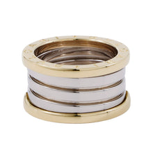 将图像加载到图库查看器中，BVLGARI B-zero1 4-band Ginza limited edition Size 50/#10 K18YG K18WG
