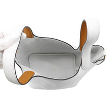 Load image into Gallery viewer, HERMES Picotin Lock Eclat New White/Sesame Taurillon Clemence Swift Leather Size PM

