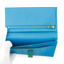 Load image into Gallery viewer, HERMES Bearnsfre Verso Vert Jade/Blue Zanzibar Epsom
