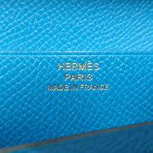 Load image into Gallery viewer, HERMES Bearnsfre Verso Vert Jade/Blue Zanzibar Epsom
