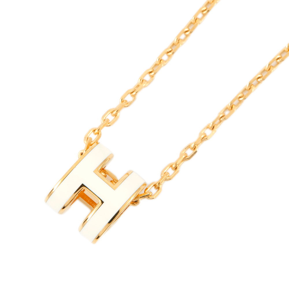 HERMES Pop ash Size Mini White Lacquer Metal