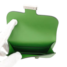 Load image into Gallery viewer, HERMES Constance slim wallet Vert Yucca/Mauve Pale Evercolor
