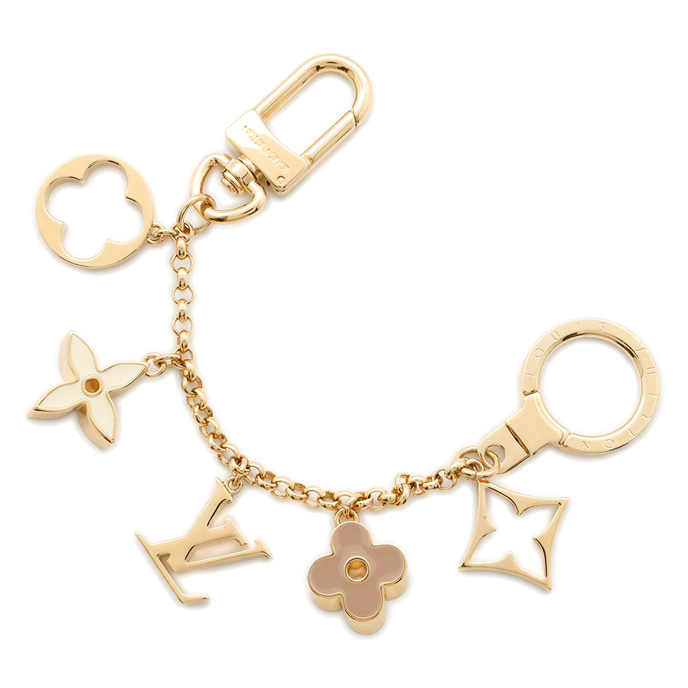 LOUIS VUITTON Bag Bag Charm / Chain Fleur de Monogram GoldM65111 Metal