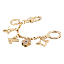 Load image into Gallery viewer, LOUIS VUITTON Bag Bag Charm / Chain Fleur de Monogram GoldM65111 Metal
