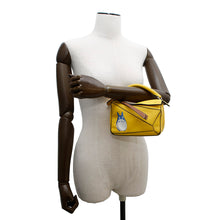 Load image into Gallery viewer, LOEWE Puzzle Bag Ghibli Collaboration Totoro Yellow Leather Size Mini
