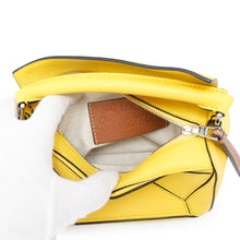 Load image into Gallery viewer, LOEWE Puzzle Bag Ghibli Collaboration Totoro Yellow Leather Size Mini
