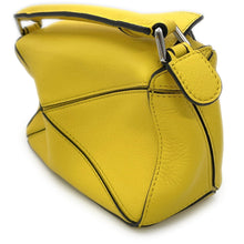 Load image into Gallery viewer, LOEWE Puzzle Bag Ghibli Collaboration Totoro Yellow Leather Size Mini
