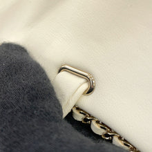 Load image into Gallery viewer, CHANEL CC Logo ChainStrap Sandals WhiteG35779 Leather cork Size 38C
