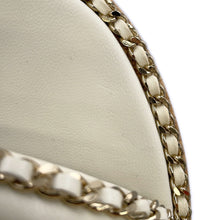 Load image into Gallery viewer, CHANEL CC Logo ChainStrap Sandals WhiteG35779 Leather cork Size 38C
