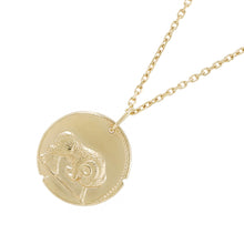 将图像加载到图库查看器中，Van Cleef &amp; Arpels Zodiac Medal Arietis (Aries) NecklaceVCARP7SQ00 /VCARP7U600 18K Yellow Gold
