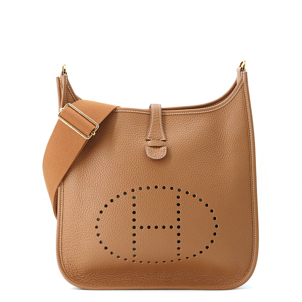 HERMES Evelyne3 Gold Taurillon Clemence Size PM
