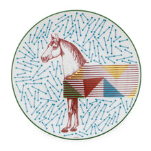 Load image into Gallery viewer, HERMES Dessert Plate HERMES Hippomobile No.4 Multicolor Porcelain
