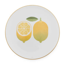 Load image into Gallery viewer, HERMES Dessert Plate Kaorumi Lemon White/Yellow Porcelain
