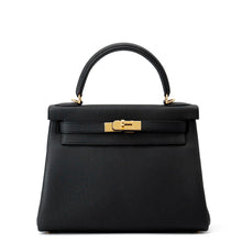 Load image into Gallery viewer, HERMES Kelly Retourne Black Togo Leather Size 28
