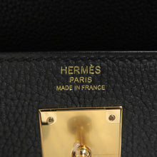 Load image into Gallery viewer, HERMES Kelly Retourne Black Togo Leather Size 28
