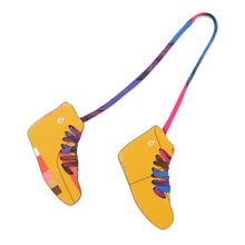 将图像加载到图库查看器中，HERMES Petit Ash Sneakers Yellow/Brown/Pink Epsom
