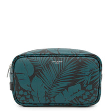 Load image into Gallery viewer, SAINT LAURENT PARIS Botanical Pattern Clutch Bag Black/Green650125 Leather
