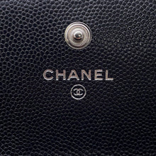 将图像加载到图库查看器中，CHANEL Boy Chanel Long Flap Wallet BlackA80286 Caviar Leather
