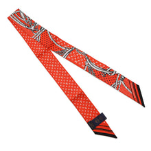 Load image into Gallery viewer, LOUIS VUITTON ★Scarf Sailor BandeauBB VermillionM79821 Silk 100%
