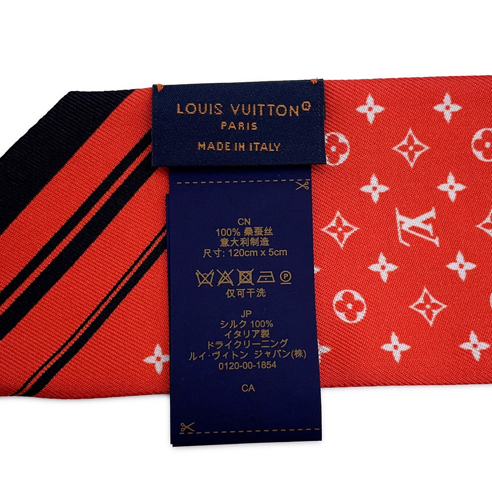 LOUIS VUITTON Scarf Sailor BandeauBB VermillionM79821 Silk 100