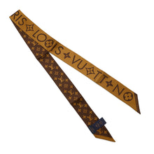 Load image into Gallery viewer, LOUIS VUITTON Scarf Infinity Monogram Bandeau BB BrownM90679 Silk 100%
