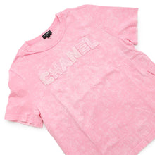 Load image into Gallery viewer, CHANEL T-shirt Tweed logo CC Logo Size S PinkP74670 Cotton100%
