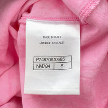 Load image into Gallery viewer, CHANEL T-shirt Tweed logo CC Logo Size S PinkP74670 Cotton100%

