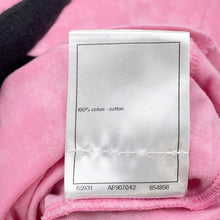 Load image into Gallery viewer, CHANEL T-shirt Tweed logo CC Logo Size S PinkP74670 Cotton100%
