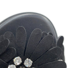 Load image into Gallery viewer, Christian Louboutin Flora Cool Flat Sandals Black3240159 Nappa Suede Rhinestone Size 38.5

