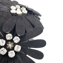 Load image into Gallery viewer, Christian Louboutin Flora Cool Flat Sandals Black3240159 Nappa Suede Rhinestone Size 38.5
