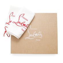 Load image into Gallery viewer, Christian Louboutin Flora Cool Flat Sandals Black3240159 Nappa Suede Rhinestone Size 38.5
