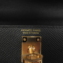 将图像加载到图库查看器中，HERMES Mini Kelly 2 Black Epsom
